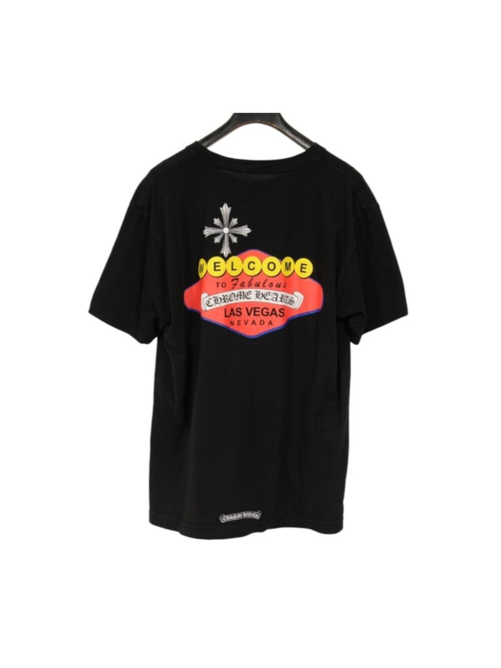 Chrome Hearts Welcome To Las Vegas Scroll Logo T Shirt Large Black Red Yellow
